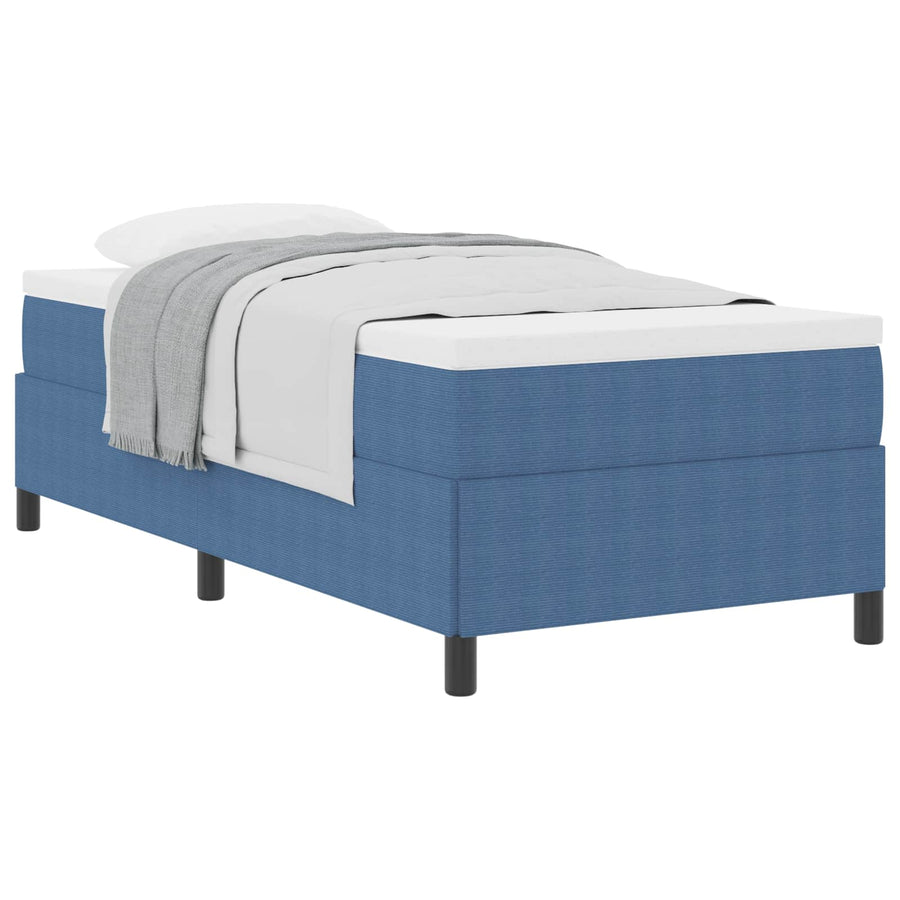 Boxspringbed Fluweel 100 x 200 cm Blauw