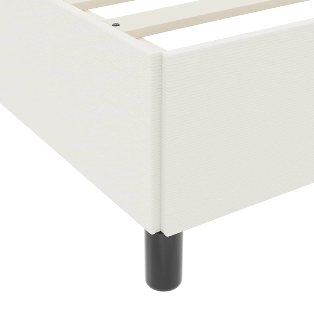 Boxspringbed Crèmekleurig 180 x 200 cm Katoen Stof