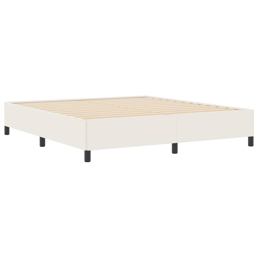 Boxspringbed Crèmekleurig 180 x 200 cm Katoen Stof