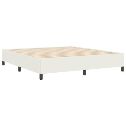Boxspringbed Crèmekleurig 180 x 200 cm Katoen Stof