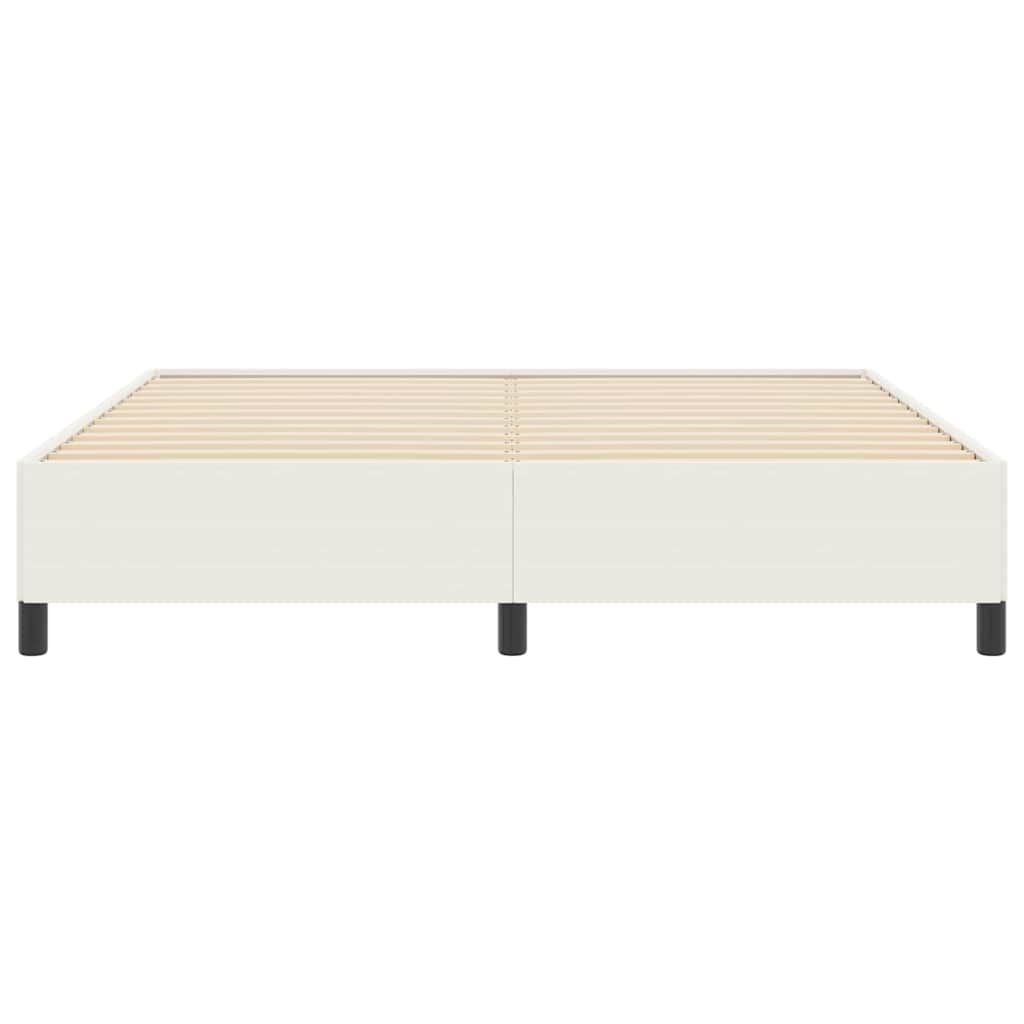 Boxspringbed Crèmekleurig 180 x 200 cm Katoen Stof