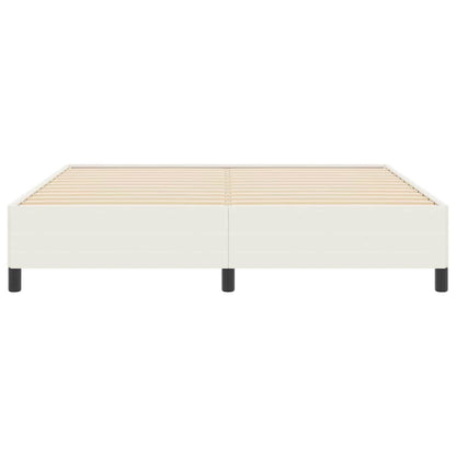 Boxspringbed Crèmekleurig 180 x 200 cm Katoen Stof