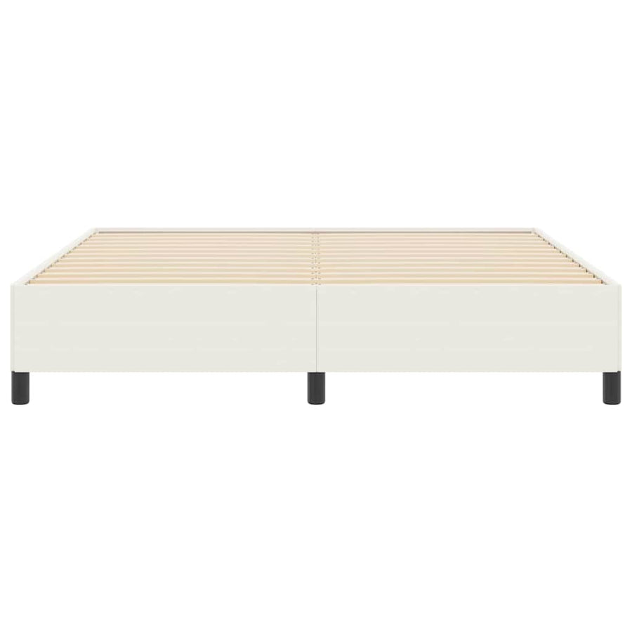 Boxspringbed Crèmekleurig 180 x 200 cm Katoen Stof