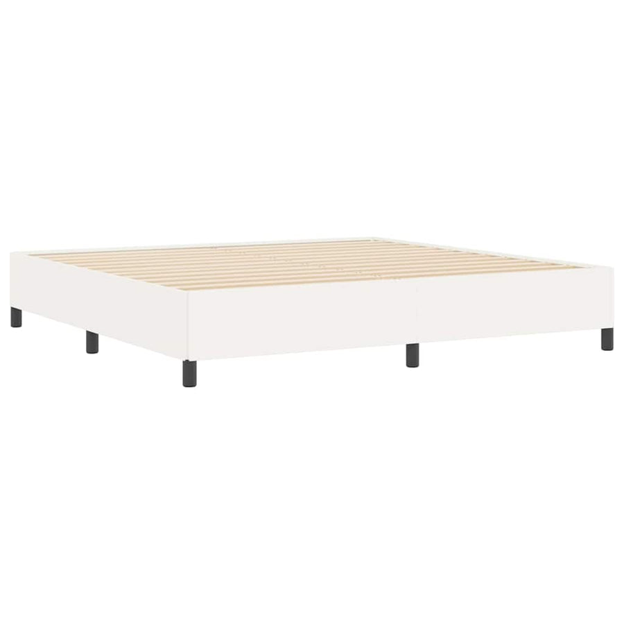 Bedframe Crème 200 X 200 Cm Katoenen Stof