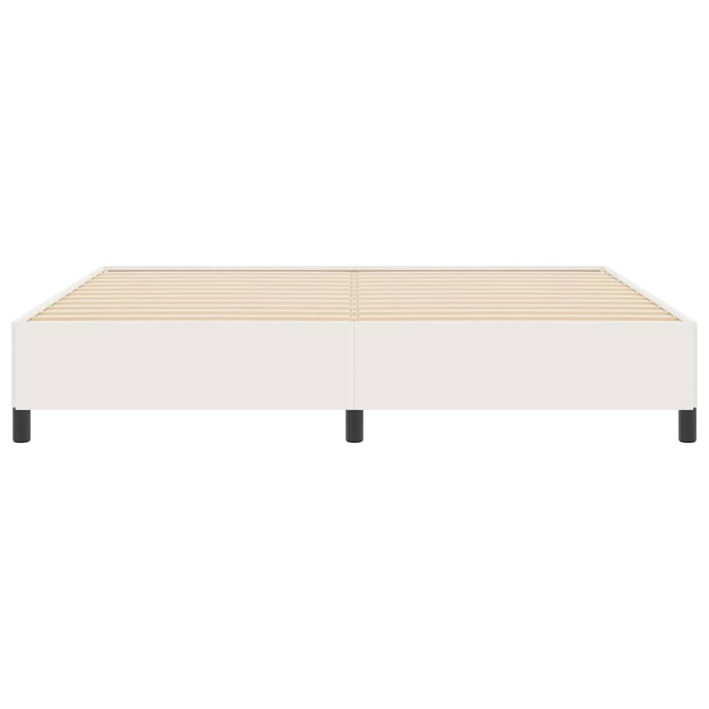 Bedframe Crème 200 X 200 Cm Katoenen Stof