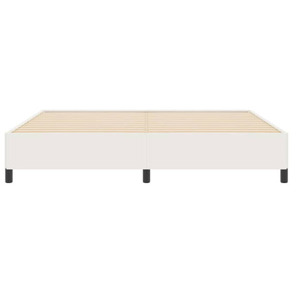 Bedframe Crème 200 X 200 Cm Katoenen Stof