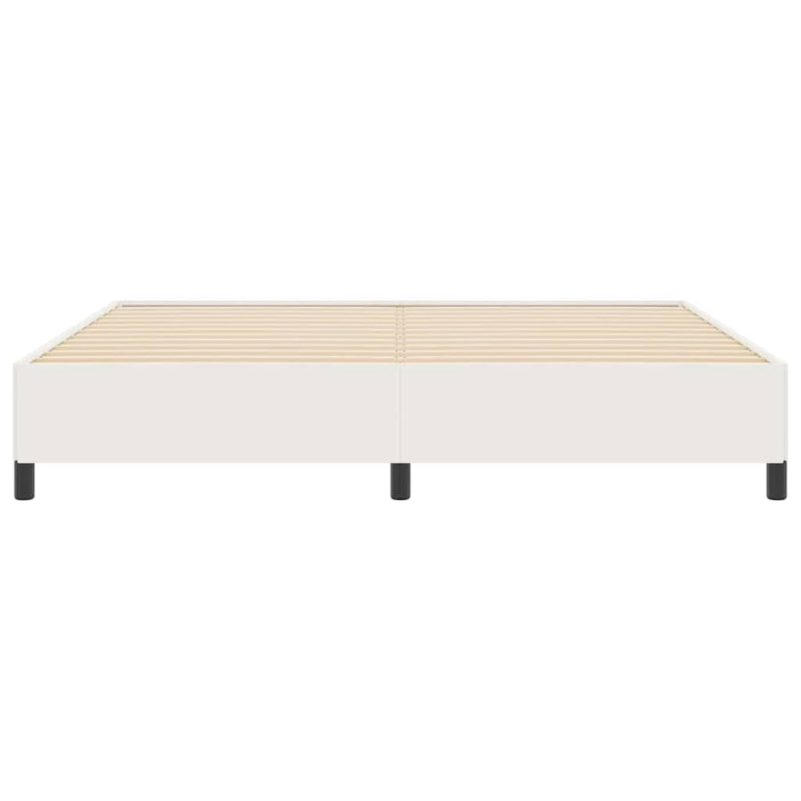 Bedframe Crème 200 X 200 Cm Katoenen Stof