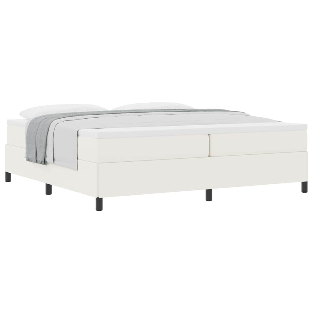 Bedframe Crème 200 X 200 Cm Katoenen Stof