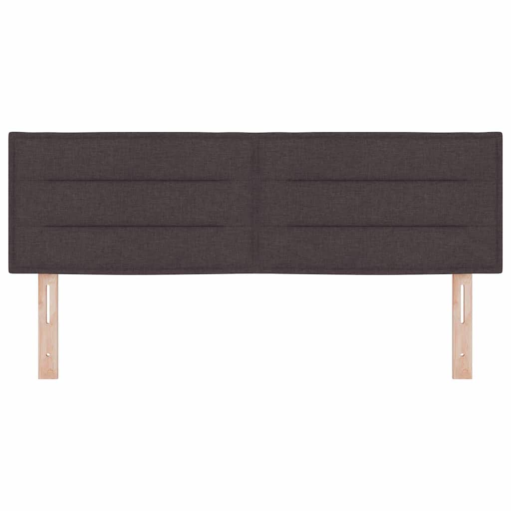 Hoofdbord Donkerbruin 144 cm Stof