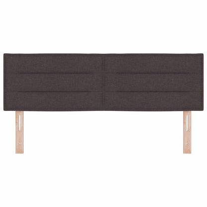 Hoofdbord Donkerbruin 144 cm Stof