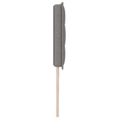 Hoofdbord met strepen 180 cm stof taupe