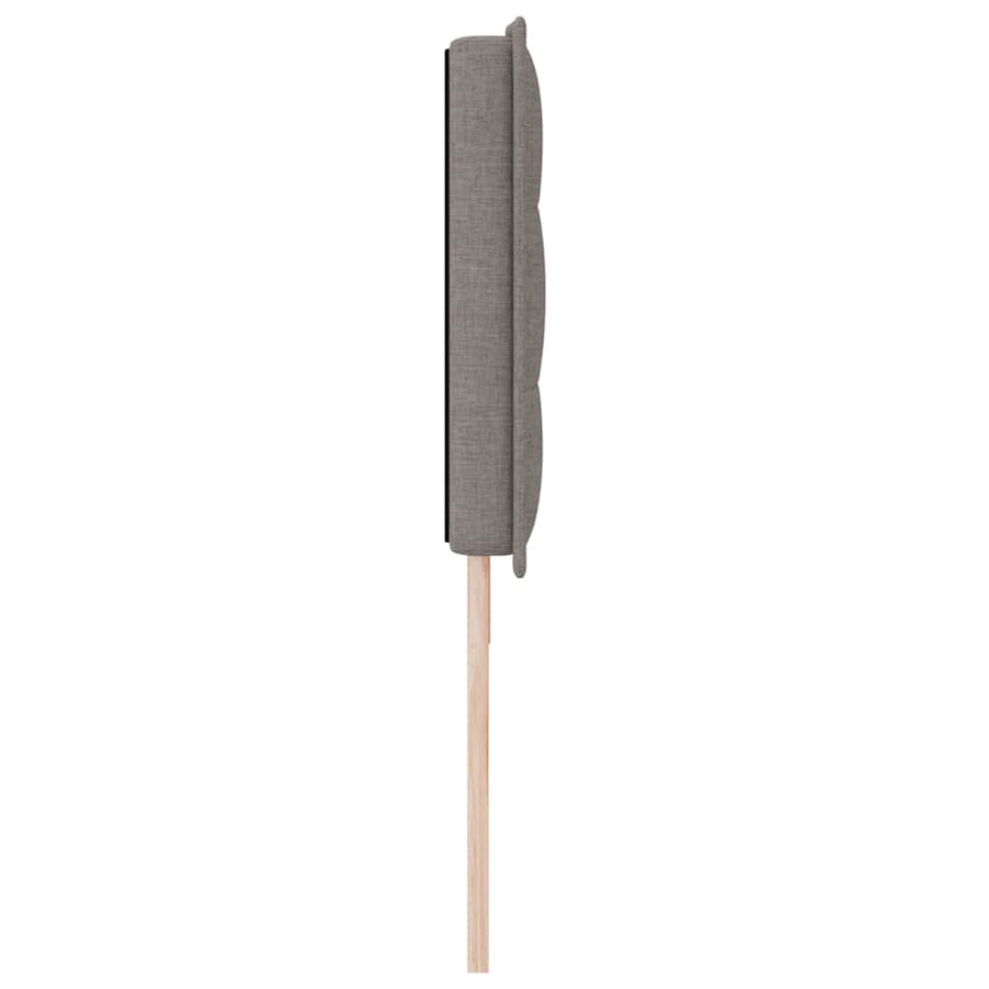 Hoofdbord met strepen 180 cm stof taupe