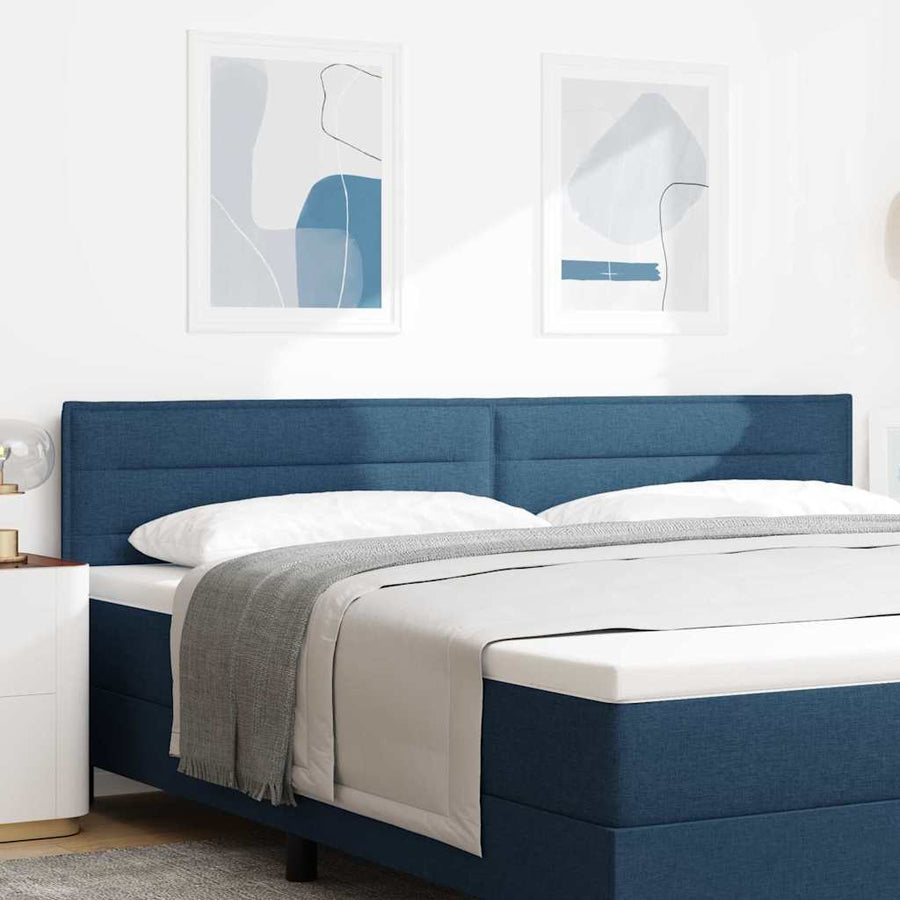 Hoofdbord Blauw 200 cm Stof