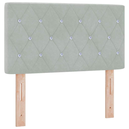 Hoofdbord met hoofdeinde Lichtgrijs 80 cm Nep Leer