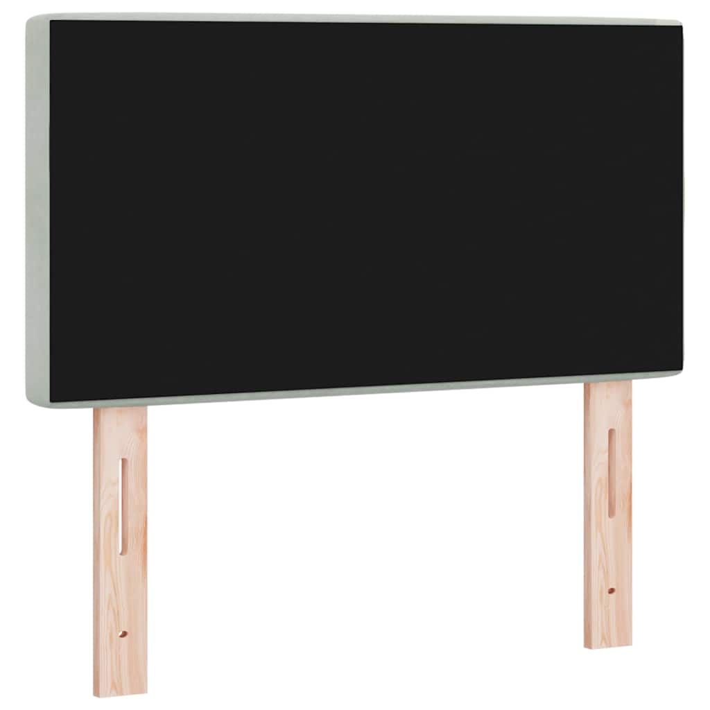 Hoofdbord met hoofdeinde Lichtgrijs 80 cm Nep Leer