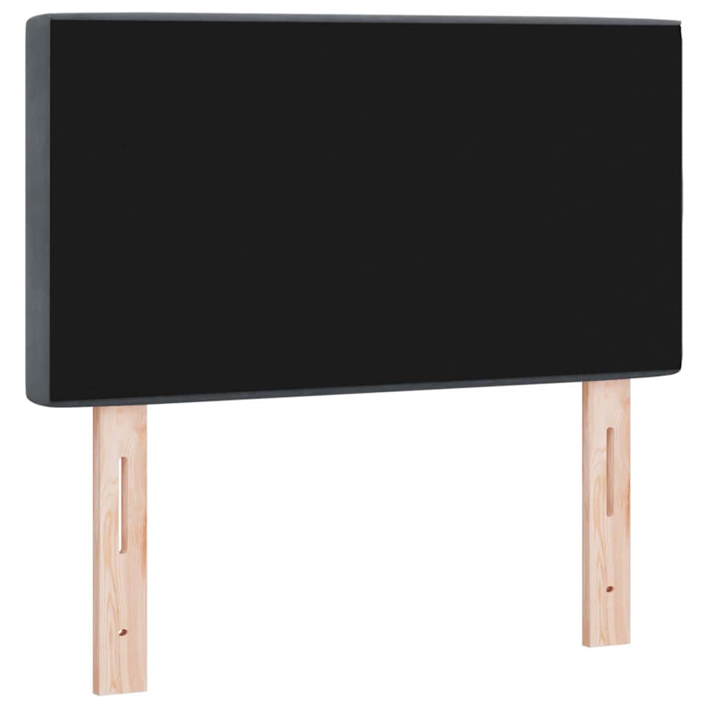 Hoofdbord met hoofdeinde Donkergrijs 80 cm Nep Leer