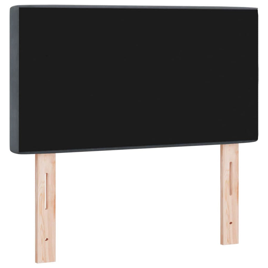 Hoofdbord met hoofdeinde Donkergrijs 80 cm Nep Leer