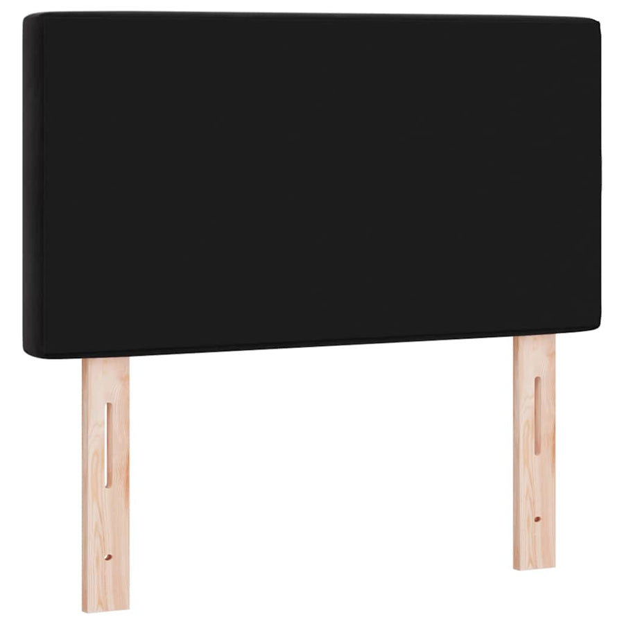 Hoofdbord met hoofdeinde Zwart 80 cm Nep Leer