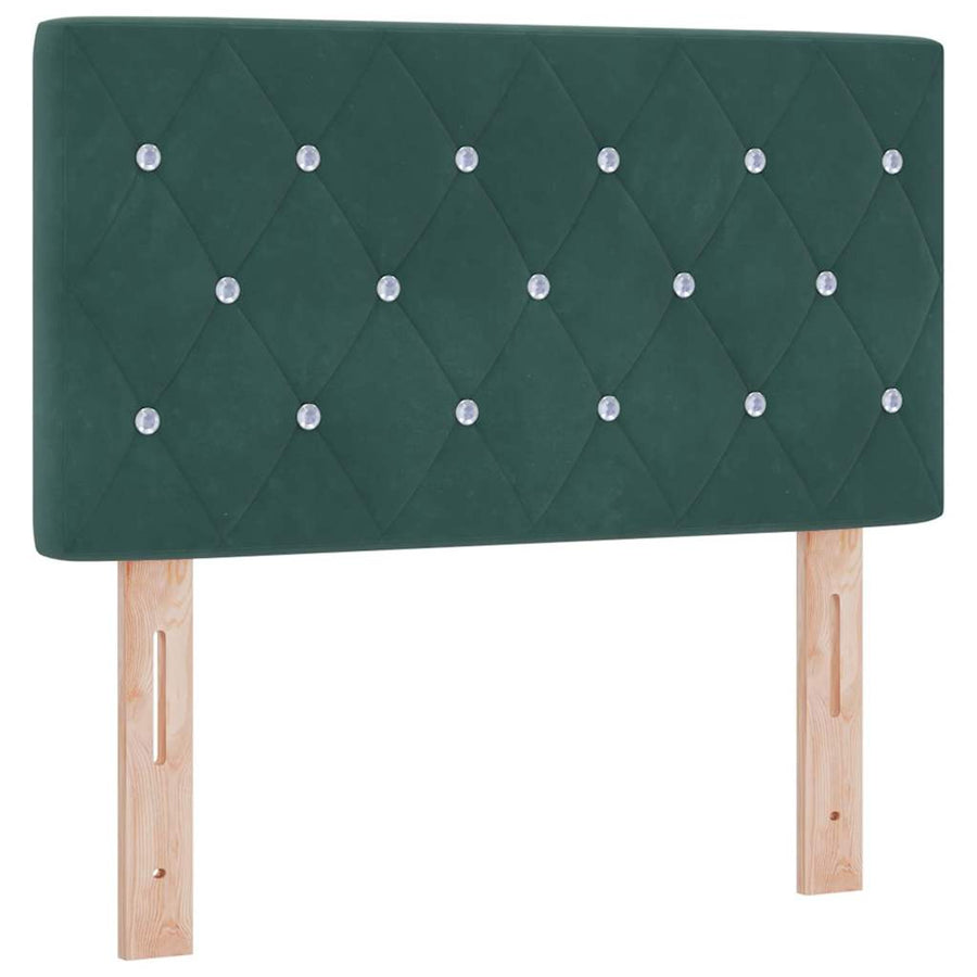 Hoofdbord met hoofdeinde Donkergroen 80 cm Nep Leer