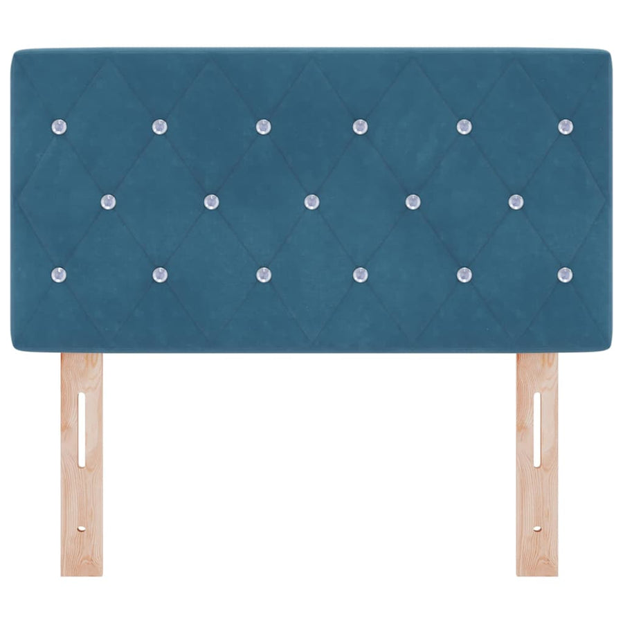 Hoofdbord met hoofdeinde Donkerblauw 80 cm Nep Leer