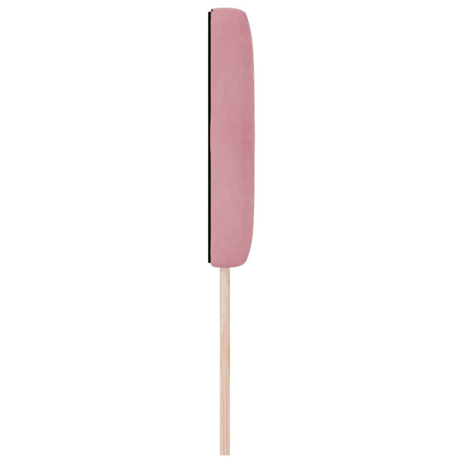 Fluwelen Hoofdbord Geruit met hoofdeinde Roze 80 cm Fluweel