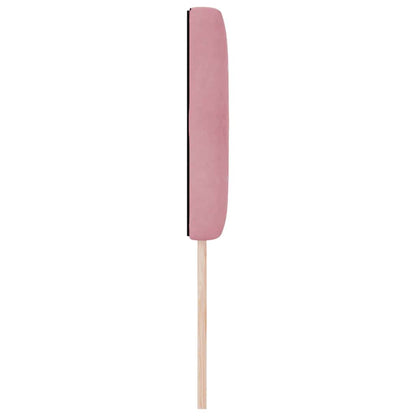 Fluwelen Hoofdbord Geruit met hoofdeinde Roze 80 cm Fluweel