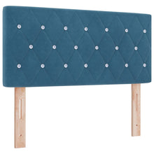 Hoofdbord met hoofdeinde Donkerblauw 90 cm Nep Leer
