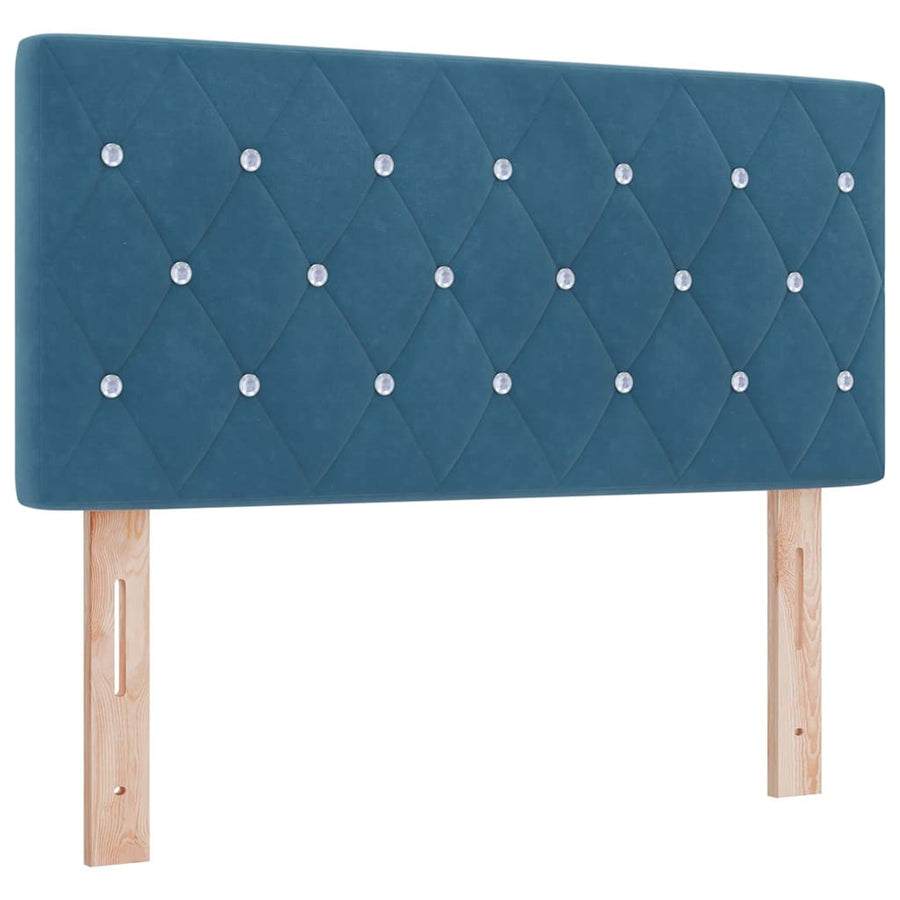 Hoofdbord met hoofdeinde Donkerblauw 100 cm Nep Leer