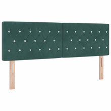 Hoofdbord met hoofdeinde Donkergroen 144 cm Nep Leer