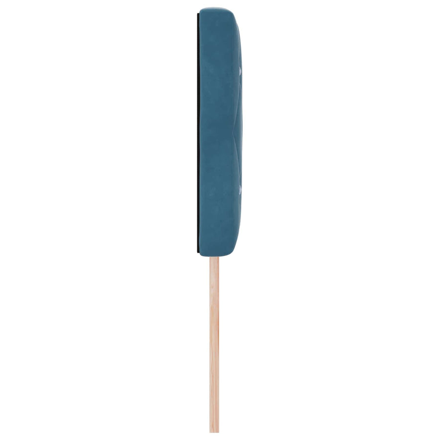 Hoofdbord met hoofdeinde Donkerblauw 144 cm Nep Leer
