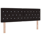 Hoofdbord 160 cm zwart kunstleer