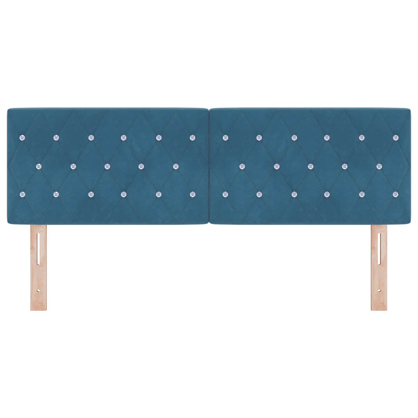 Hoofdbord met hoofdeinde Donkerblauw 160 cm Nep Leer