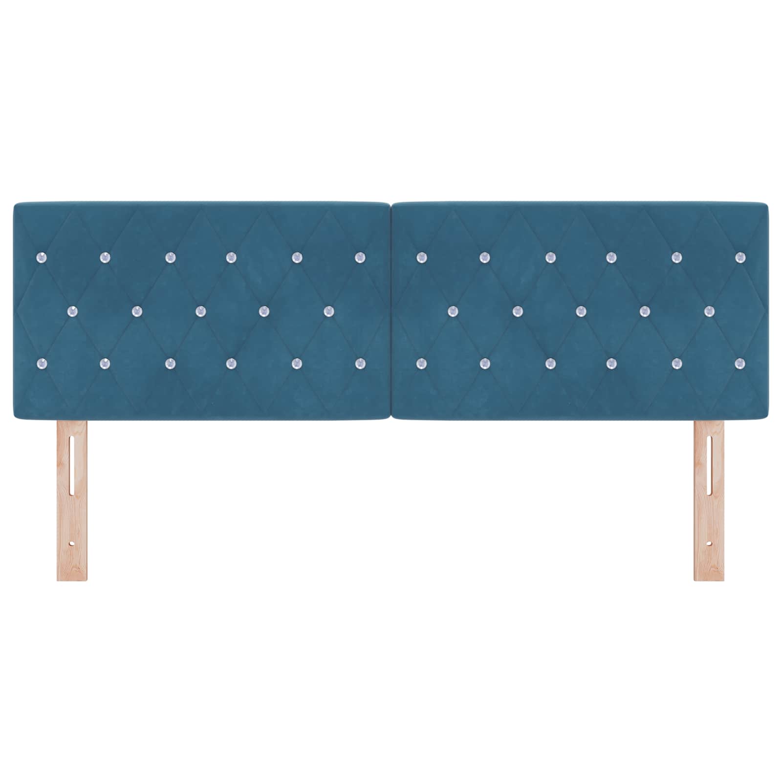 Hoofdbord met hoofdeinde Donkerblauw 160 cm Nep Leer