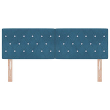 Hoofdbord met hoofdeinde Donkerblauw 160 cm Nep Leer