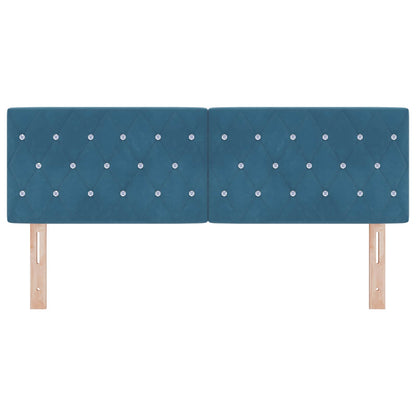 Hoofdbord met hoofdeinde Donkerblauw 160 cm Nep Leer