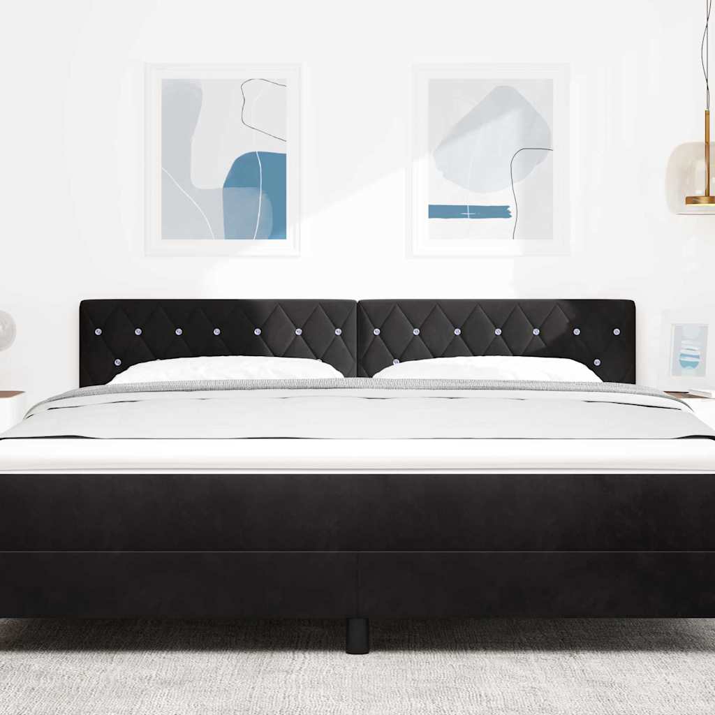 Hoofdbord Zwart 180 cm Fluweel