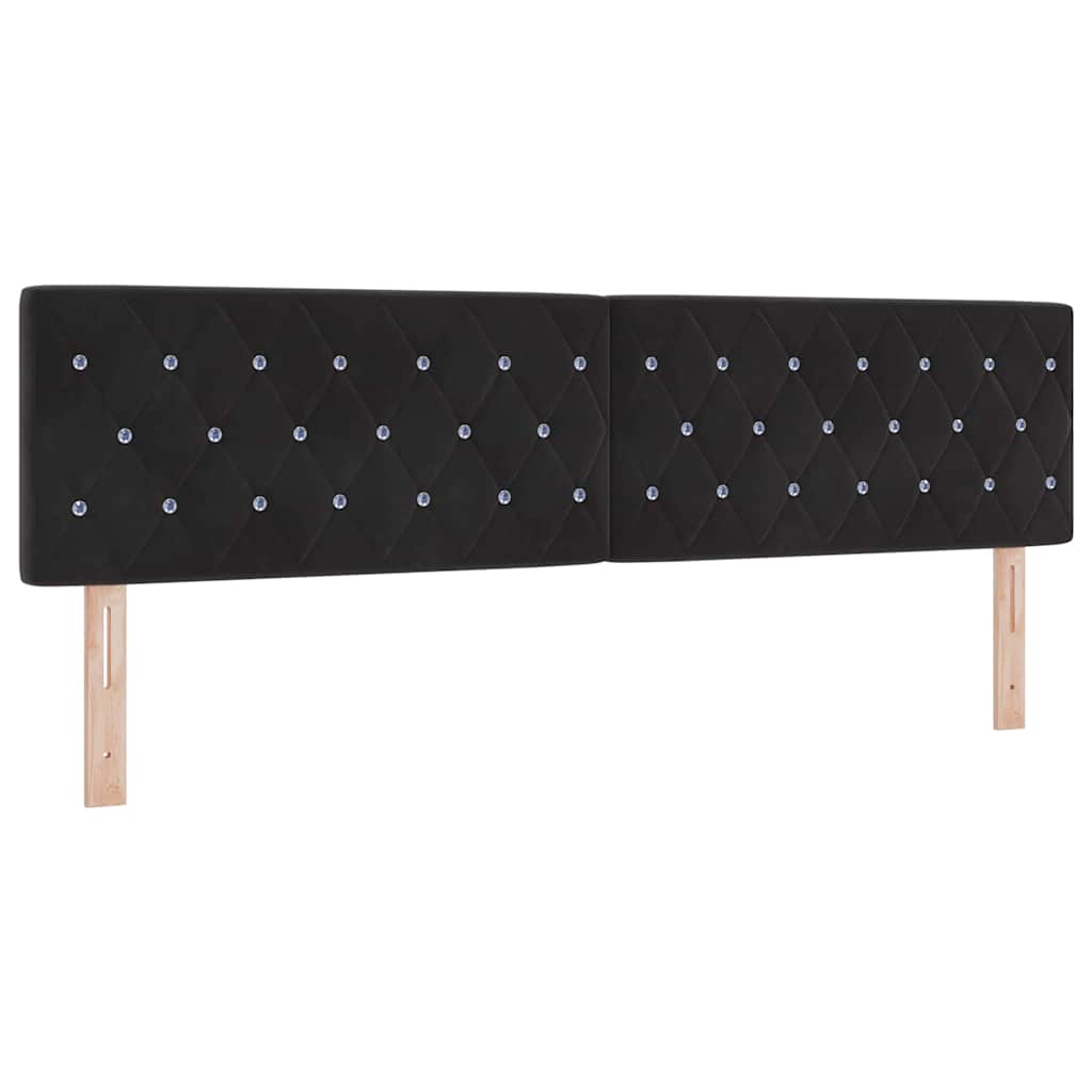 Hoofdbord Zwart 180 cm Fluweel