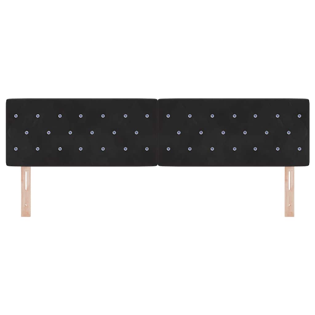 Hoofdbord Zwart 180 cm Fluweel