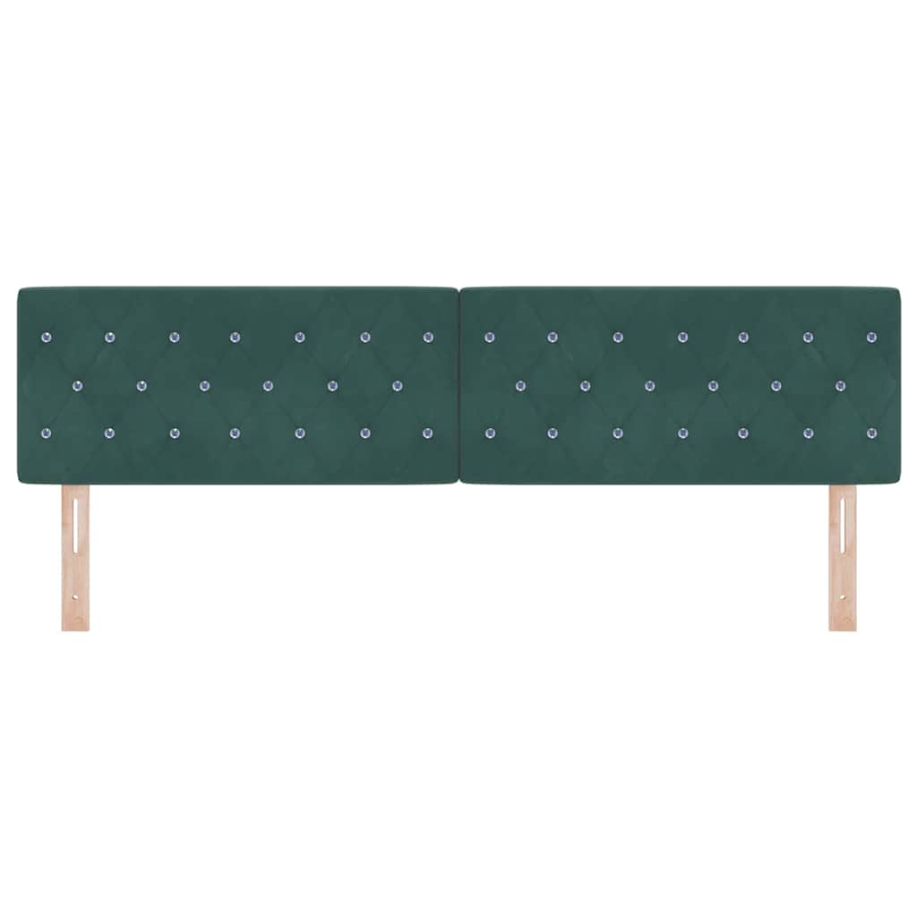 Hoofdbord Donkergroen 180 cm Fluweel
