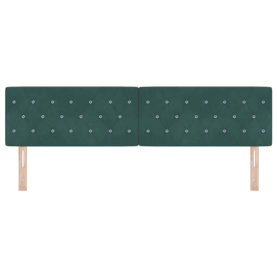 Hoofdbord Donkergroen 180 cm Fluweel
