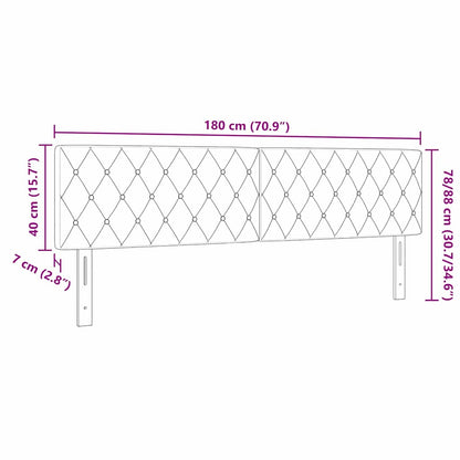 Hoofdbord Donkergroen 180 cm Fluweel