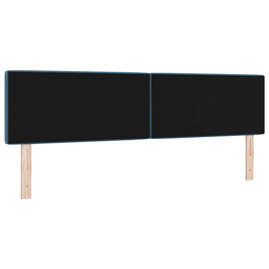 Hoofdbord met hoofdeinde Donkerblauw 180 cm Nep Leer