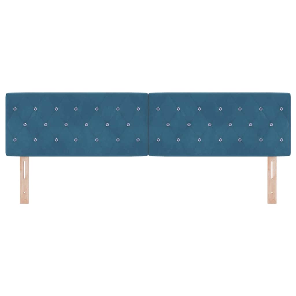 Hoofdbord met hoofdeinde Donkerblauw 180 cm Nep Leer