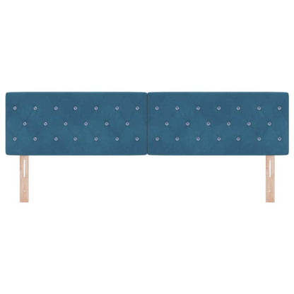 Hoofdbord met hoofdeinde Donkerblauw 180 cm Nep Leer