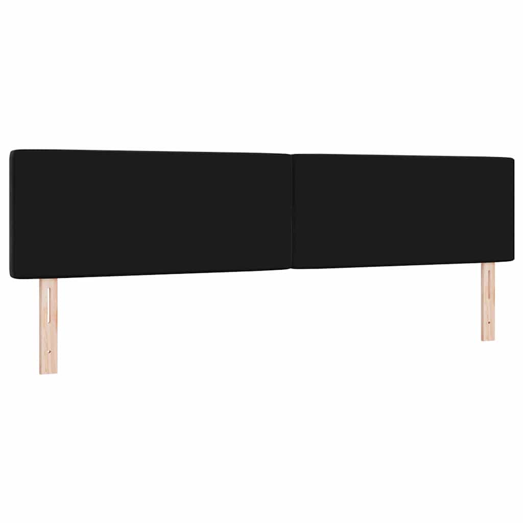 Hoofdbord Zwart 200 cm Fluweel