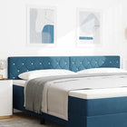 Hoofdbord 200 cm fluweel donkerblauw