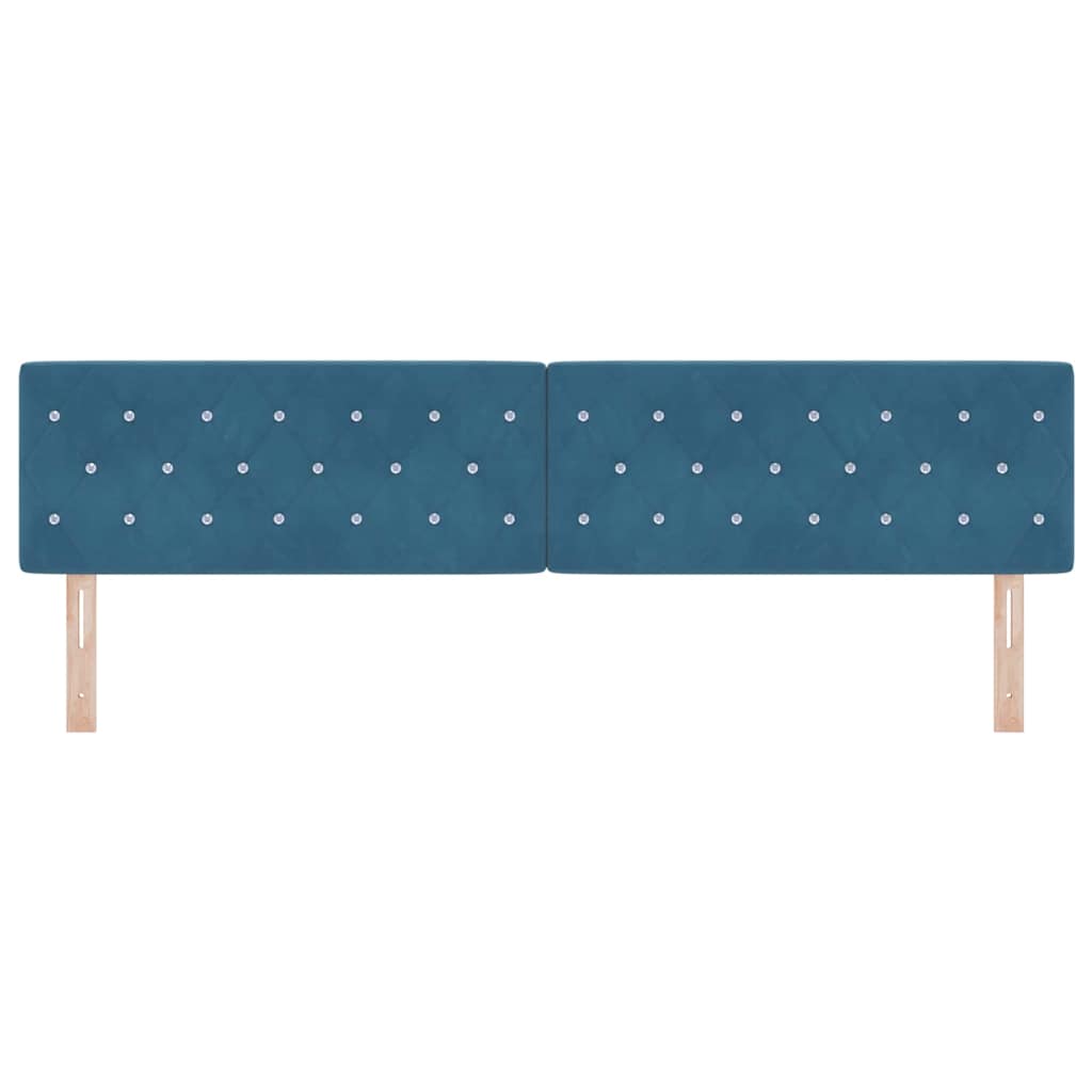 Hoofdbord Donkerblauw 200 cm Fluweel