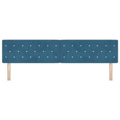 Hoofdbord Donkerblauw 200 cm Fluweel