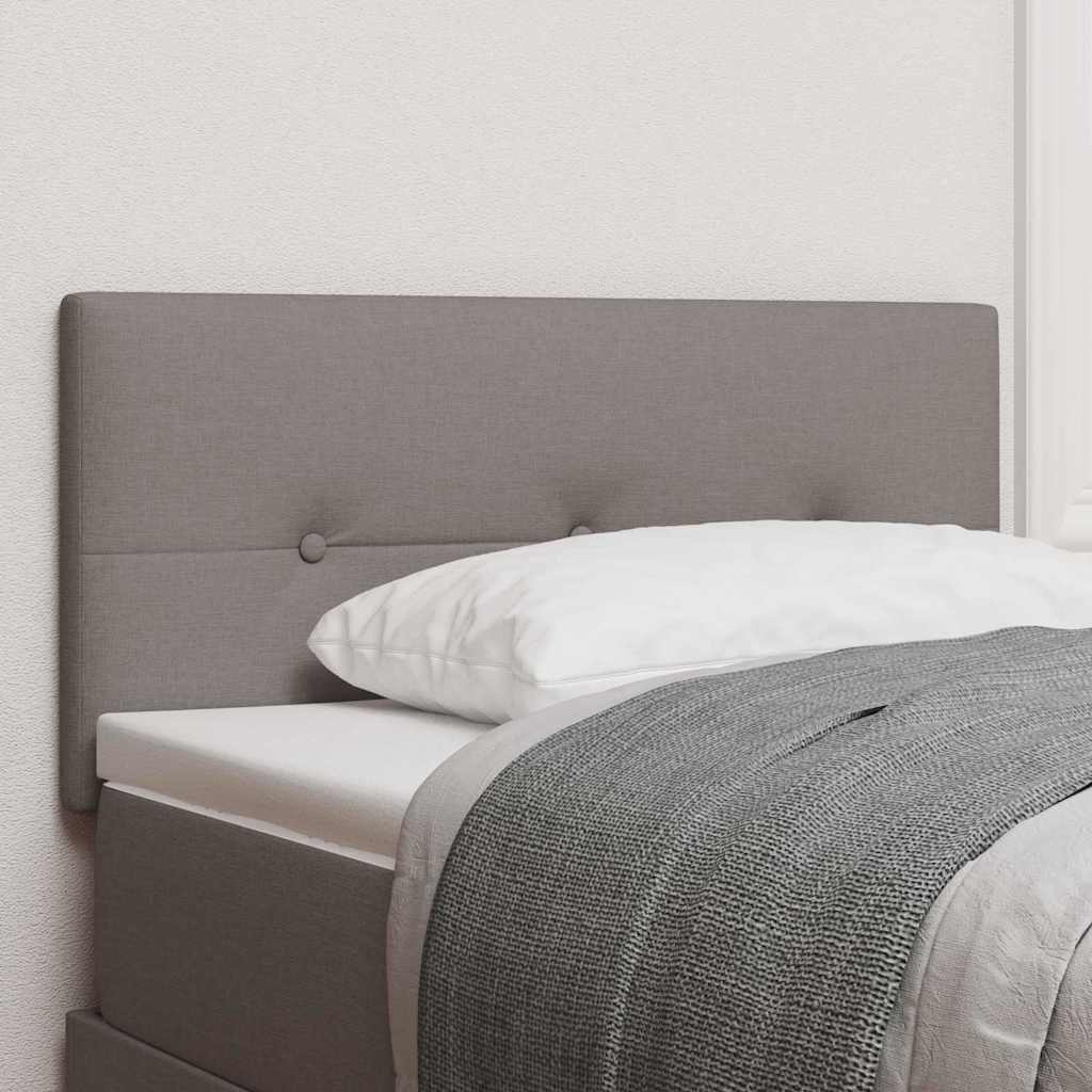 in hoogte verstelbaar hoofdbord met hoofdeinde Taupe 80 cm Stof