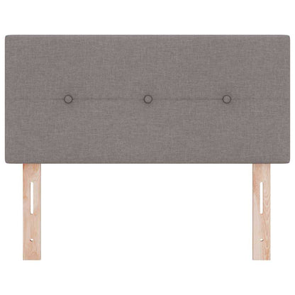 in hoogte verstelbaar hoofdbord met hoofdeinde Taupe 80 cm Stof